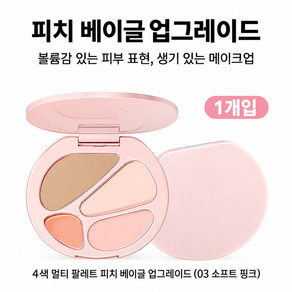 베이제 4색 멀티 메이크업 팔레트 쉐딩 하이라이터 블러셔 아이섀도우 올인원 데일리 메이크업 LYT-09