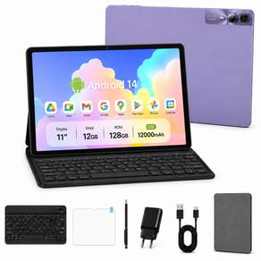 태블릿 PC 대화면 안드로이드 4G LTE WiFi 12GB/128GB OLED 옥타코어 키보드 패키지 터치펜/케이스/보호필름 포함