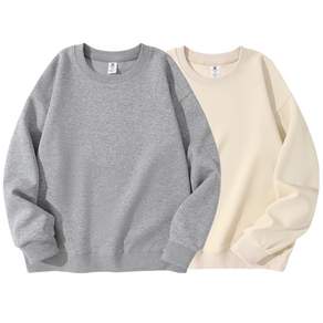 1+1 남자 맨투맨 긴팔티 데일리 오버핏 무지 면질 맨투맨 2장 세트 남녀공용 Sevenmoon