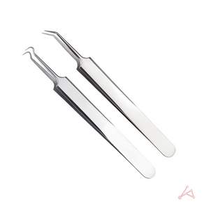 공예용 정밀 핀셋 미세 작업 프라모델 네일아트 속눈썹 연장용