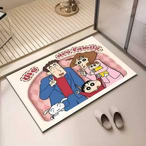 귀여운 인물 욕실 발매트 규조토 발매트
