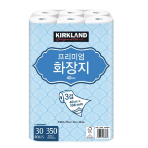 커클랜드 프리미엄 화장지 3겹 롤화장지 30롤