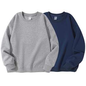 1+1 남자 맨투맨 긴팔티 데일리 오버핏 무지 면질 맨투맨 2장 세트 남녀공용 Sevenmoon