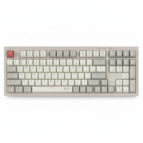 지클릭커 Officepro 사일런스 m RGB 풀윤활 무소음 98키 유선 키보드