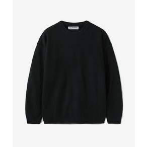 (국내배송정품) BLOND9 크루넥 리브 니트 스웨터_블랙 B20F-23019 108350