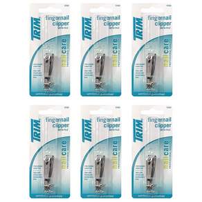Trim Nailcare 손톱깎이 스틸 클리퍼 파일 포함 품목 번호 12500 6개 팩 295642