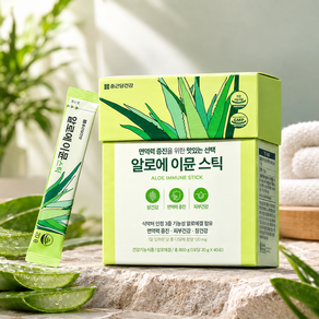 종근당건강 알로에 이뮨 스틱 20g 알로에겔 코스트코 40포 1개