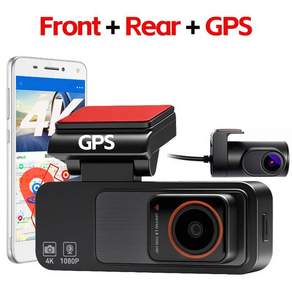 Bluavido 후방 카메라 모니터 TFT LCD 4K 대시캠 내장 GPS WiFi 전후방