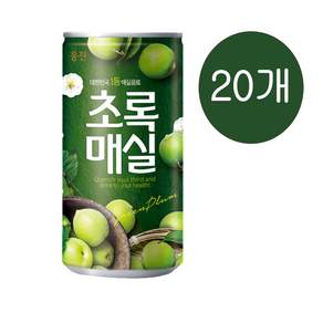 초록매실 180ml x 20캔 매실 주스 쥬스 음료수 미니캔