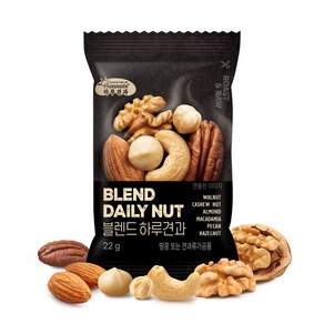 하루견과 무염 무당 건과일없는 블렌드하루견과, 30개, 22g