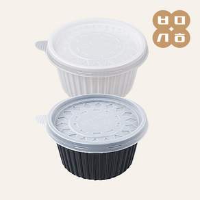 백만상회 [EH] PP 105파이 국물용기 중 흑색