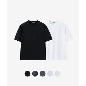 [인사일런스] [2 PACK] 수피마 코튼 프리미엄 티셔츠 5 Color