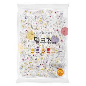 하오리위안 밀크츄 5가지맛 대용량 캔디 200개(개별포장)