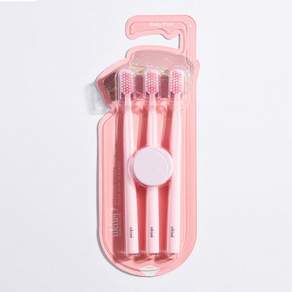 유키위 마그네틱 항균 칫솔 3p 세트 베이비핑크