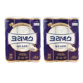 크리넥스 3겹 데코 앤 소프트 화장지
