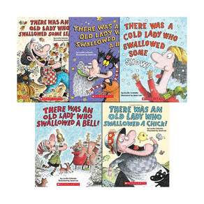 There Was An Old Lady Who Swallowed 시리즈 A세트 페이퍼백 5종 세트 Paperback 미국판 9000000170729 2559956