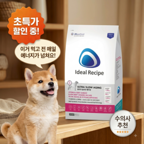 아이디얼 레시피 시니어 슬로우에이징 사료 강아지