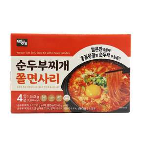 백제 순두부 찌개 쫄면