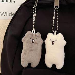 미니멀 고양이 키링 귀여운 우정 행운 커플 학생 응원 합격 시험 수능 선물