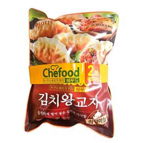 롯데 쉐푸드 김치왕교자(385g+385g 번들)