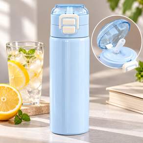 디네이브 톡오픈 원터치 텀블러 빨대 스텐 500ml