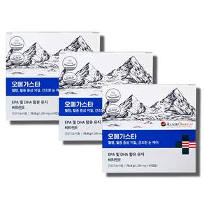 [나우케어 본사출고] 오메가스타 알래스카 오메가3 비린내ZERO 장용성캡슐 알티지 오메가3