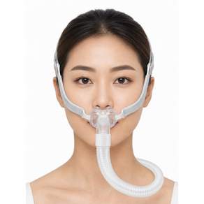 유웰 웰큐브 YP-01 (M) 양압기 마스크 필로우형 CPAP 수면무호흡 실리콘쿠션 의료기기 식약처허가