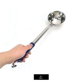 혜명마트 스텐 통샥구 국자 소 300cc 대형국자