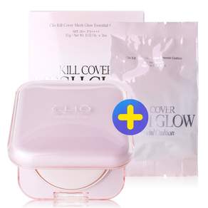 클리오 킬커버 메쉬 글로우 에센셜 쿠션 본품 15g +리필 15g 기획세트 SPF 50+ PA++++
