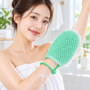 오퍼케이 각질케어TPU 미니샤워글러브 실리콘 헬스장샤워타올 반영구 벌집 휴대용 여행용 바디스크럽 샤워 목욕용품 샤워타올