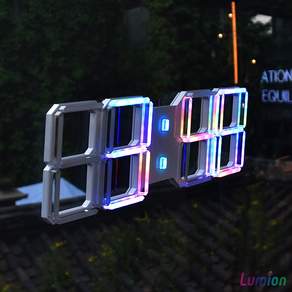 루미온 크리스탈 LED 벽시계 간접조명 무드등