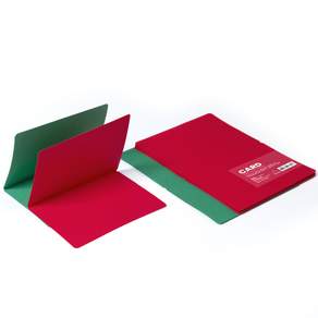 PaperPhant 크리스마스 2컬러(그린&레드) 도톰한(180g) 프리미엄 엠보싱지(머메이드) 접이식 카드