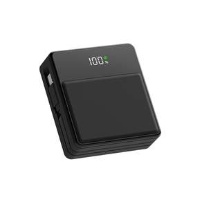 미니덕트 쿼드로 22.5W PD 고속충전 빌트인 케이블 보조배터리