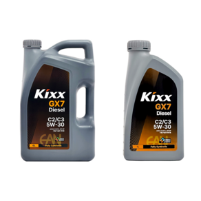 KIXX GX7 디젤 C2 C3 5W30 6L 1개 + 1L 1개 디젤 엔진오일