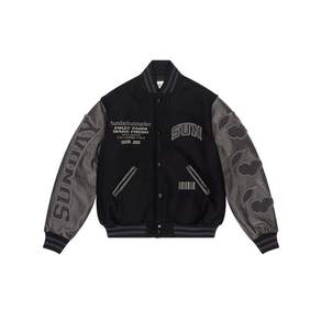 [국내정품] SUNDAY FRUIT 마켓 스타디움자켓 VARSITY JACKET BLACK 254511
