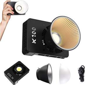 워킹웨이 LED 00W 비디오 카메라 조명 키트 사진 촬영용 2800K6800K 바이컬러 연속 출력 스크린 3 전원이 켜진 콥 필름 제작 스튜디오 블랙