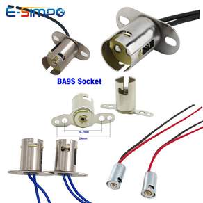 2PCS 1157 BA15D 어댑터 신호 홀더 전구 자동차 램프 4PCS 와이어 LED BAY15D 회전 BA15S BA9S 자동 1156 소켓