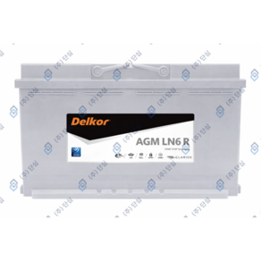델코 Delkor AGM105R Silver LN6 12V 105Ah R타입 ISG 스탑앤고 차량용 AGM 배터리