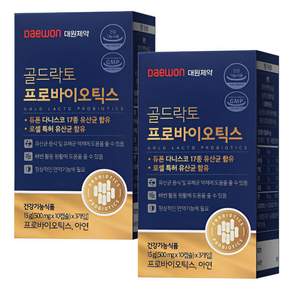 대원제약 골드락토 프로바이오틱스 500mg 30캡슐 1개월분
