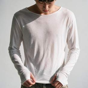 피알씨에스에스 남성 긴소매 티셔츠 Light skin fit sleeve PBFFTP04WH