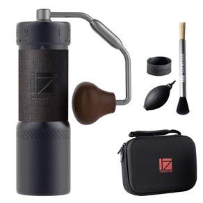 1Zpresso J-Ultra 수분 커피 밀 아이언 그레이 청소하기 쉬운 접이식 그라인더 스테인레스 스틸 외부 조정