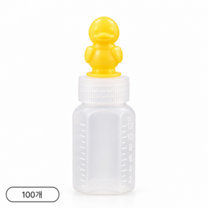 PE 노랑 오리 뚜껑 캐릭터 물약병 12ml