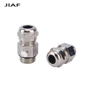 1개 금속 케이블 글랜드 통기성 케이블 글랜드 PG7 M10x1.5 M12x1.5 니켈 도금 황동