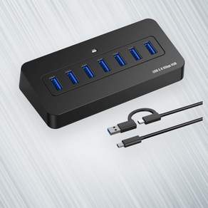 5Gbps USB3.0 허브 노트북 데스크와 호환 두 개의 호스트 커넥터와 데일리 액세서리 연결 지원 가정 사무실에서 사용 가능