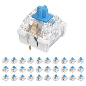 십자형 2핀 청축 기계식 키보드 스위치 키캡 클릭커 키링 부자재 DIY