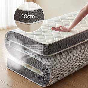 MIFAN 침대 바닥 메모리폼 라텍스 매트리스 10cm 25D 접이식 토퍼 매트리스