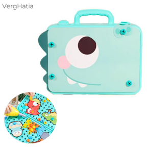 VergHatia DIY 나사 조립 블록 공구놀이 휴대용 공구함 2D 3D 만들기