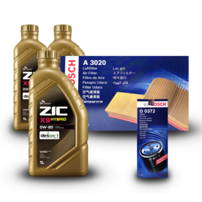 4세대 카니발 (KA4) 3.5 가솔린 엔진오일세트 ZIC X9 HYBRID 0W20