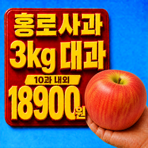 [크고좋은것만] 산지공급자의 초특가할인 고당도 홍로사과