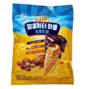 땅콩버터 와플 초콜릿콘 미니 300g